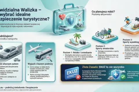 Planujesz wyjazd za granicę? Sprawdź, jak wybrać idealne ubezpieczenie samochodu i podróżne, by cieszyć się bezpiecznym wyjazdem.