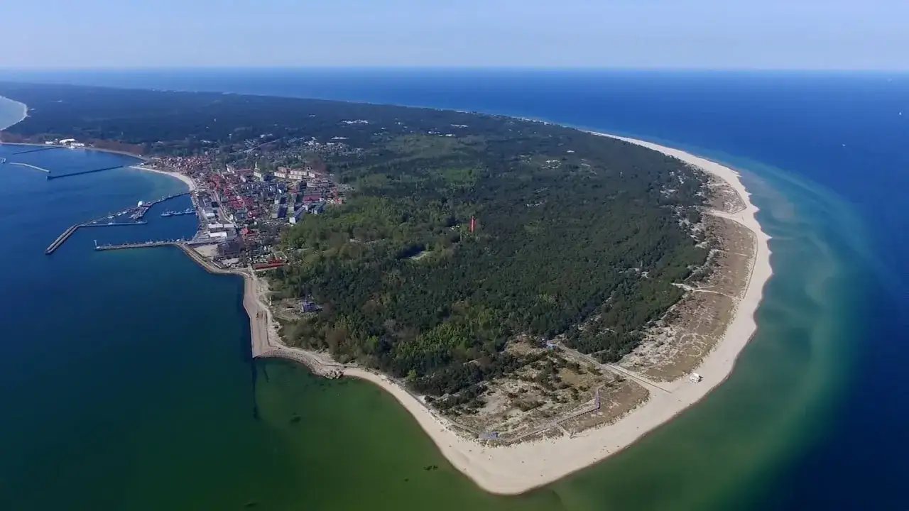 Półwysep Helski widok z lotu ptaka