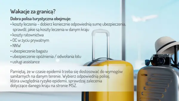 Dobra polisa turystyczna to klucz do spokojnych wakacji za granicą. Ubezpieczenie turystyczne w Polsce obejmuje leczenie, ratownictwo i wiele więcej.